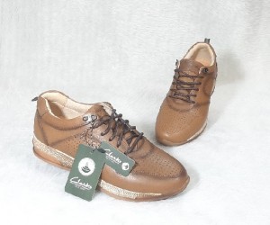 کفش طبی تمام چرم طبیعی کلارک-65930