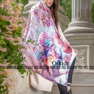 روسری نخی امانوئل ارکیده 118-31-63229