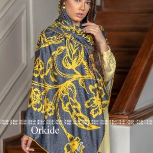 روسری نخ ابریشم گارزا ارکیده-73783
