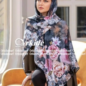 روسری نخ ابریشم گارزا ارکیده 122-70-39739