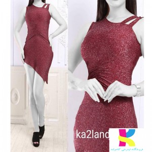 پیراهن کوتاه مجلسی مدل لنا