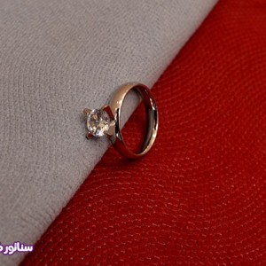 انگشتر تک نگین ساده AZ4006