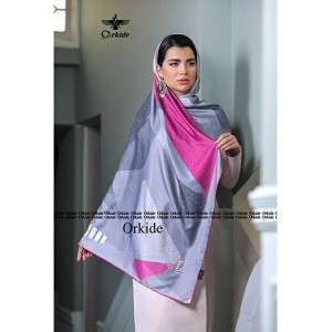 روسری ابریشم فاستونی دیجیتال برند ارکیده کد11,