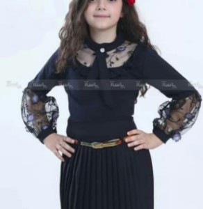 شومیز مشکی دخترانه-79535