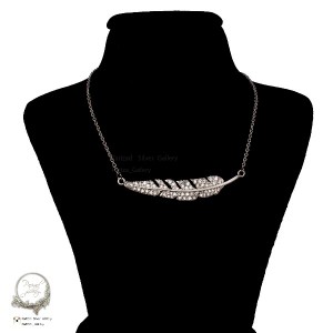 گردنبند استیل پریزاد طرح پر